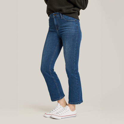 High Rise Miniboot Ankle Logan Jeans