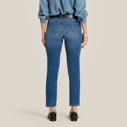 Mid Rise Slim Cropped Leg Logan Jeans