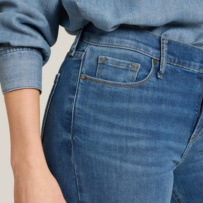 Mid Rise Slim Cropped Leg Logan Jeans