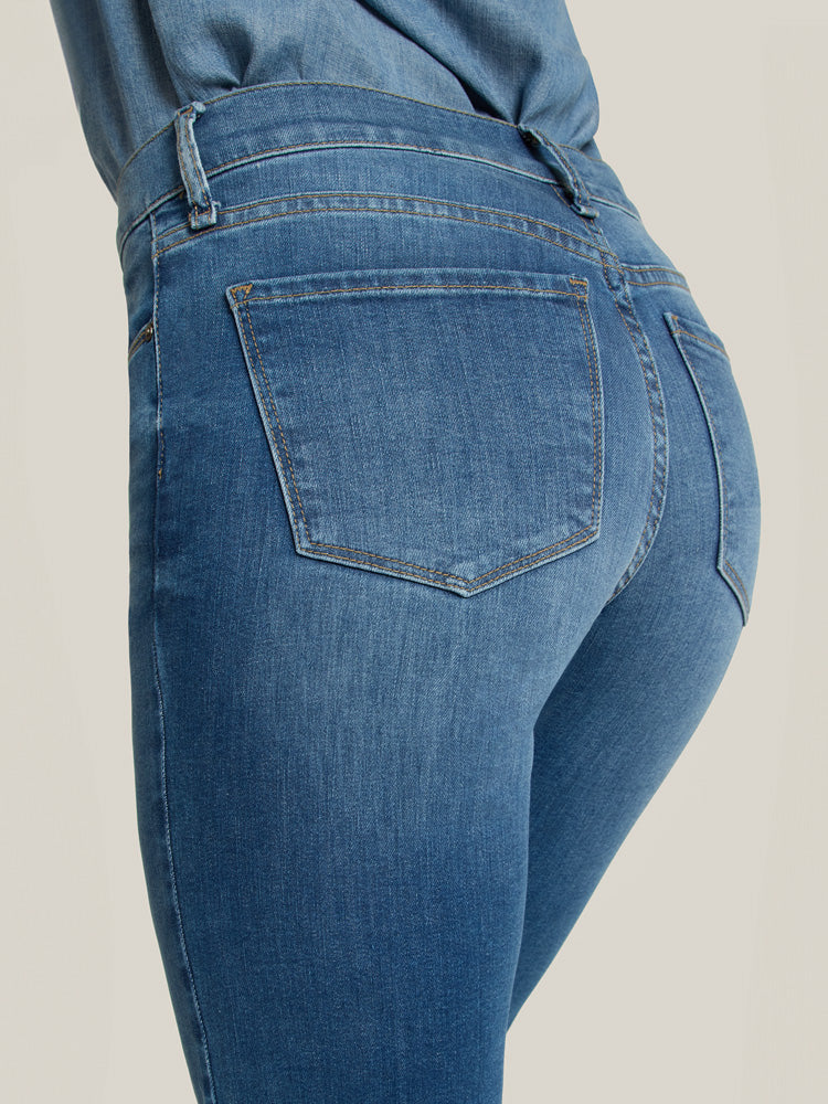 Mid Rise Slim Cropped Leg Logan Jeans