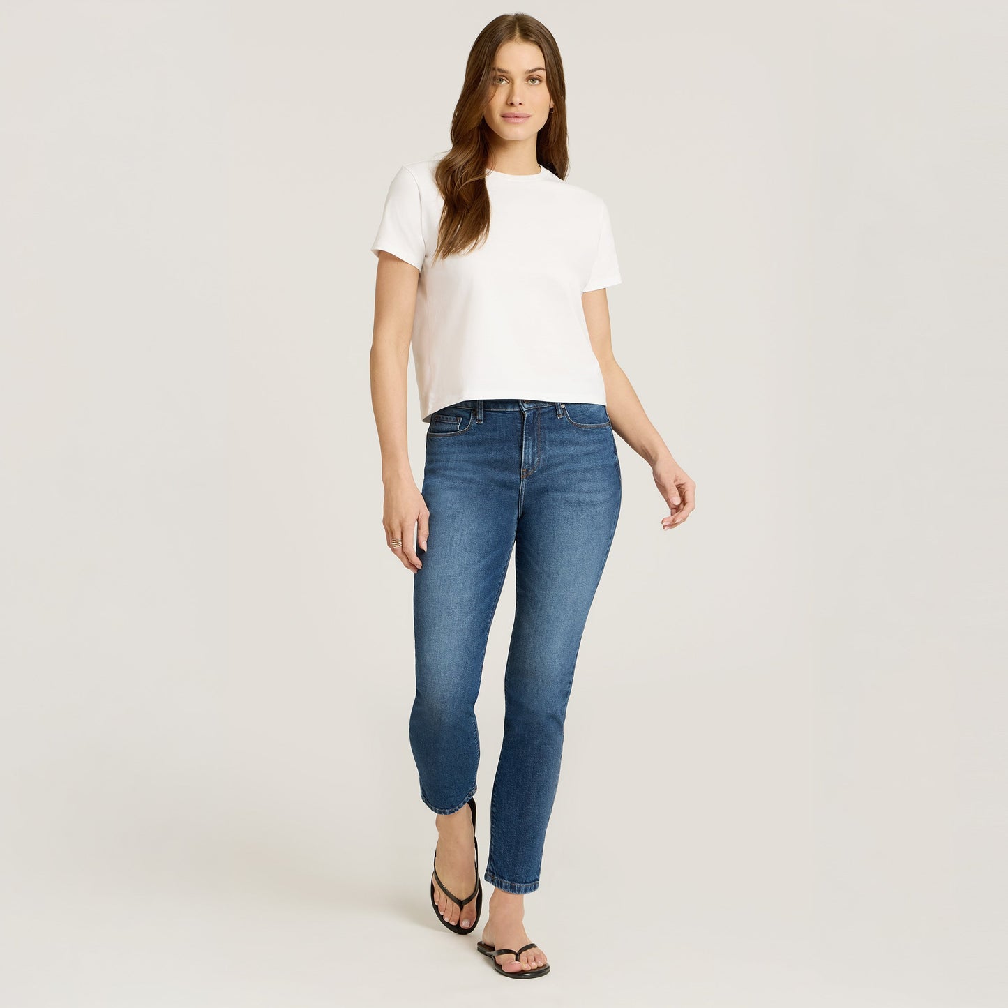 High Rise Mom Ridge Jeans