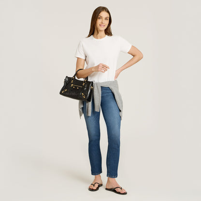 High Rise Mom Ridge Jeans