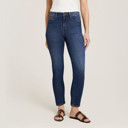 High Rise Mom Ridge Jeans
